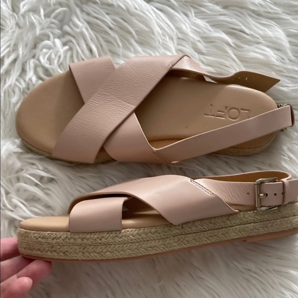 LOFT Women's Tan Sandals size 6.5 BNWOT see all photos